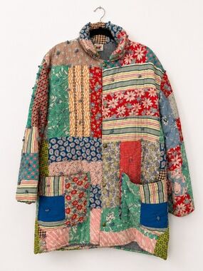 Psychic Outlaw Reclaimed Vintage Quilt Jacket | One of a Kind | Handmade USA